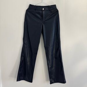 Pantalon Brooke Pu Lr Straight Pant (leather) Mariana Blue